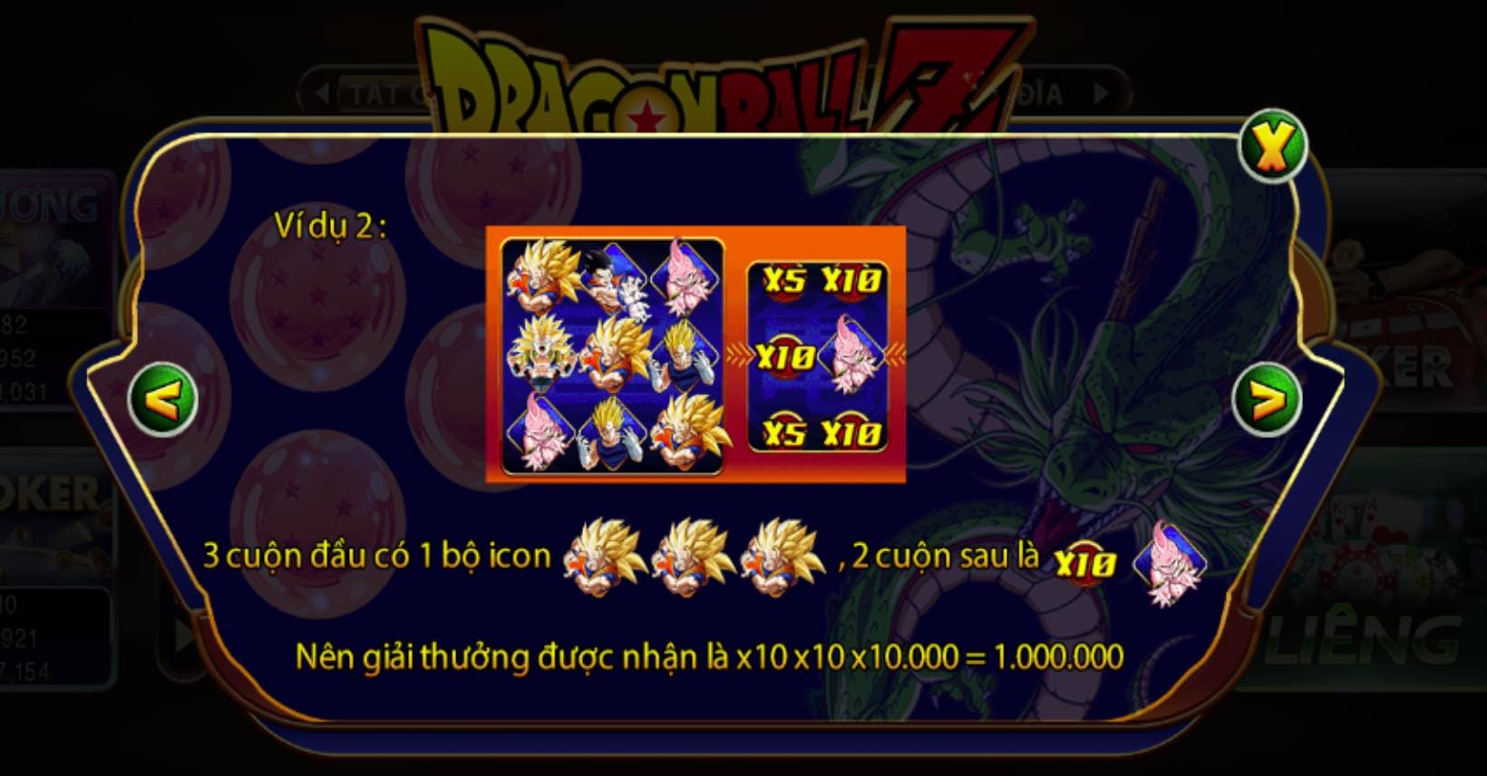 3. Cách tính tiền khi chơi minigame Dragon Ball